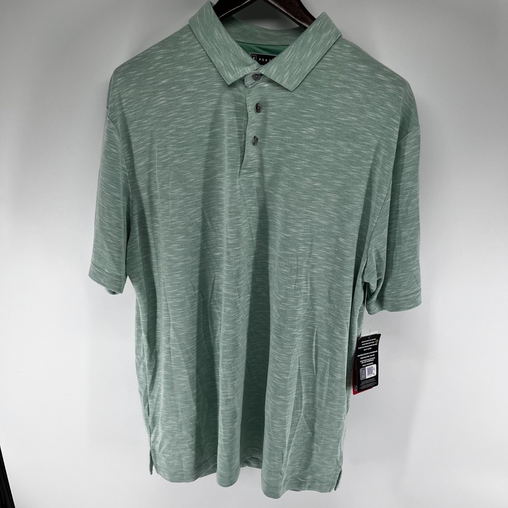 PGA Tour  golf polo shirt XL New with Tags, Defect:  little tear on right sleeve